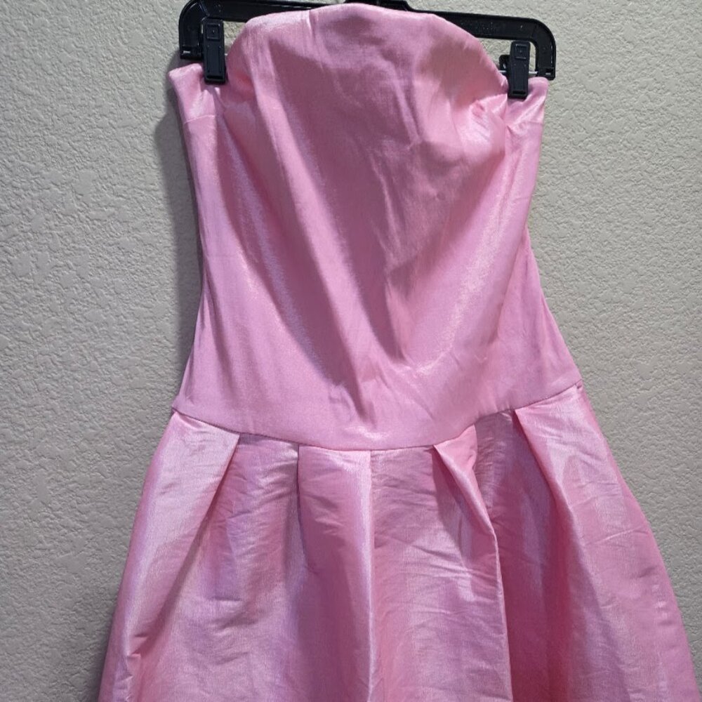 NWT MORE TO COME Cambria Strapless Dress In Pink Size L - Picture 6 of 11